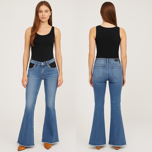 KanCan Denim - 🦋✨KANCAN 70s-Inspired Ultra Flare Low-Rise Jeans – SIZE 28 ✨🦋